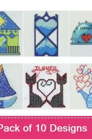 Cross Stitch 006 Embroidery design pack by Premium Embroidery, Embroidery Packs on EmbroideryDesigns.com Warranty Included