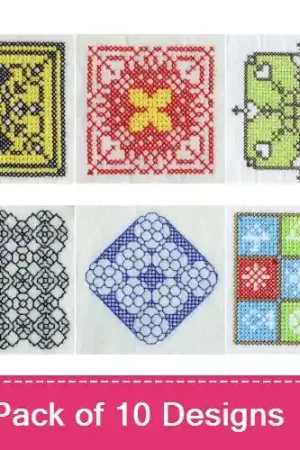 Free Shipping Cross Stitch 007 Embroidery design pack by Premium Embroidery,  Embroidery Packs on EmbroideryDesigns.com