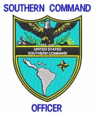 Factory Price Southern Command Officer Embroidery Design
