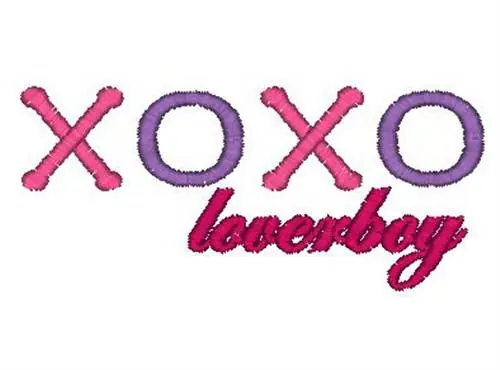Budget XOXO Loverboy Embroidery Design
