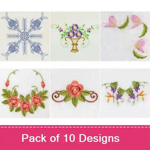 Quilt 054 Embroidery design pack by Premium Embroidery, Embroidery Packs on EmbroideryDesigns.com While Supplies Last