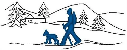 Snow Scene Embroidery Design Buy Online