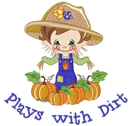 Autumn Scarecrow Embroidery Design Limited Offer