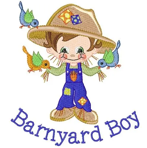 Fall Scarecrow & Birds Embroidery Design Time-Limited