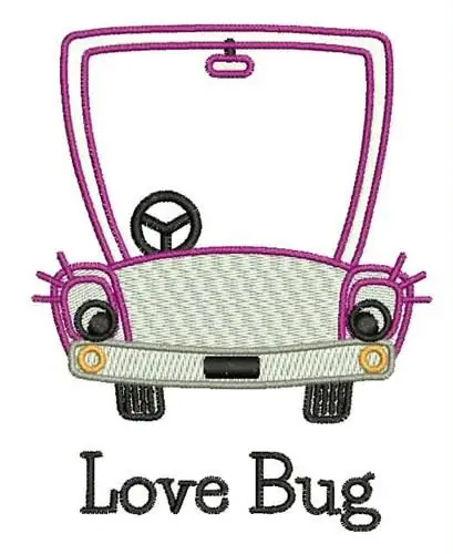 Latest Love Bug Embroidery Design