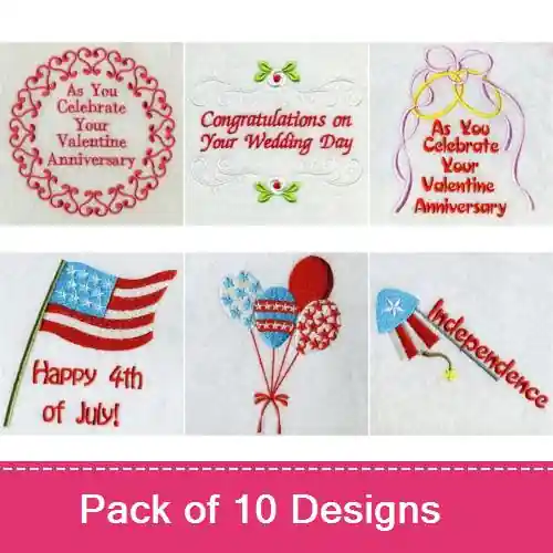 Holiday 015 Embroidery design pack by Premium Embroidery, Embroidery Packs on EmbroideryDesigns.com Big Sale