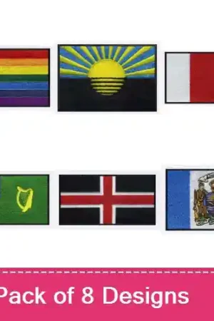International City Flags Embroidery design pack by Bella Mia Designs,  Embroidery Packs on EmbroideryDesigns.com Secure Checkout