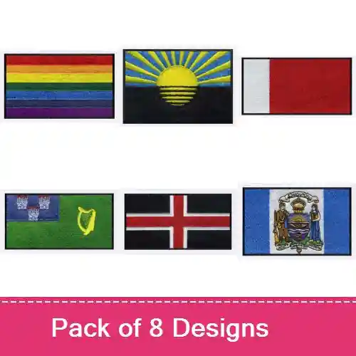 International City Flags Embroidery design pack by Bella Mia Designs, Embroidery Packs on EmbroideryDesigns.com Secure Checkout