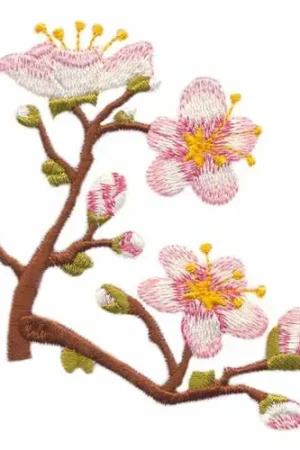 Blossoms on Branches Embroidery Design Instant Buy