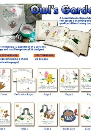 Original Owls Garden Project Pack Embroidery Project
