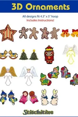 3D Ornaments Embroidery Project Best Price