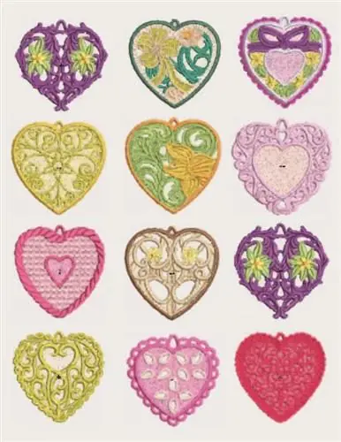 FSL - Lace Heart Oranament Embroidery Project Fan Favorite