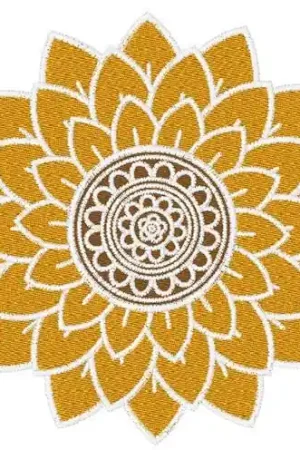 Price Cut Decorative Sunflower Embroidery Design