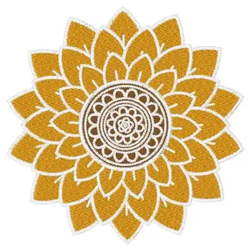 Price Cut Decorative Sunflower Embroidery Design
