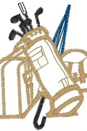 Golf Travel Embroidery Design Fan Favorite