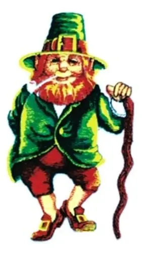 Discount Leprechaun with Pipe Embroidery Design
