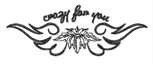 Clearance Crazy For You Embroidery Design