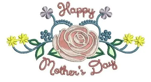 Happy Mothers Day Embroidery Design Weekend Sale