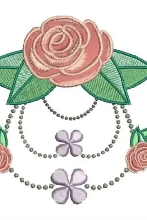 Rose Flower Embroidery Design Viral