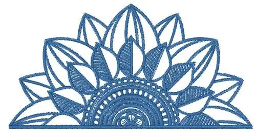 Half Flower Embroidery Design Mega Sale