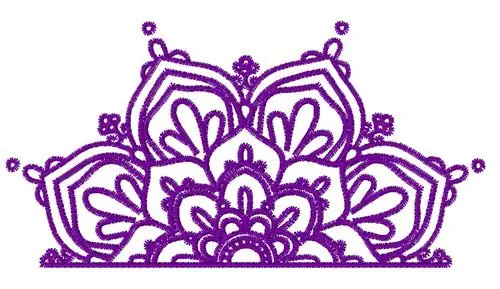 Low Price Half Mandala Embroidery Design