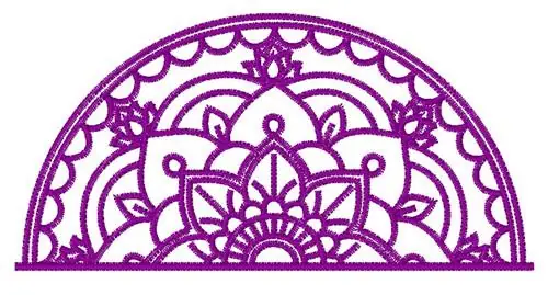 Mandala Half Embroidery Design Shop Now