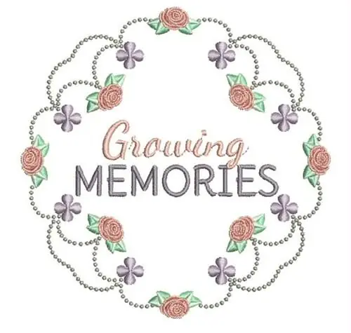 Growing Memories Embroidery Design Bulk Order