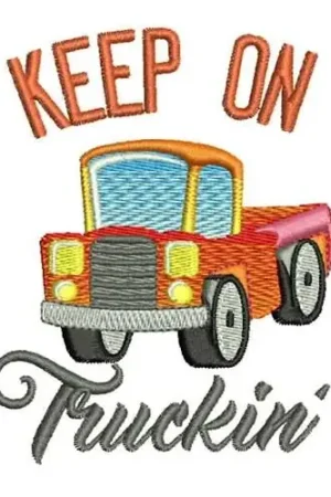 Discount Keep On Truckin Embroidery Design