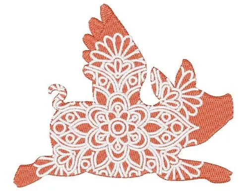 Flying Pig Embroidery Design Time-Limited