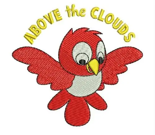 Handmade Above The Clouds Embroidery Design