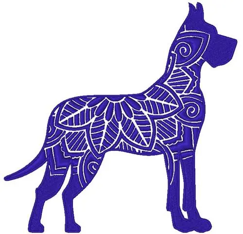 Mandala Great Dane Embroidery Design Bulk Order