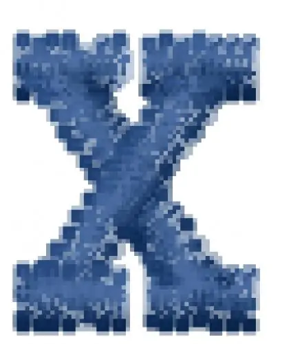 Roman Numeral Font X Embroidery Design Last Chance