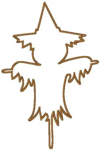While Supplies Last Scarecrow Outline Embroidery Design