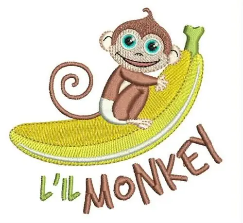 Lil Monkey Embroidery Design Exclusive Offer