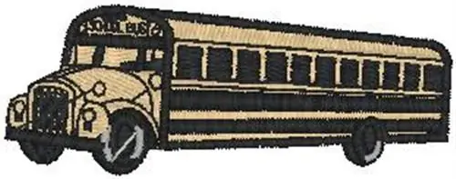 Seasonal Sale School Bus Embroidery Design