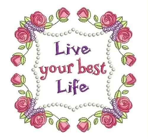 Save Now Live Life Embroidery Design