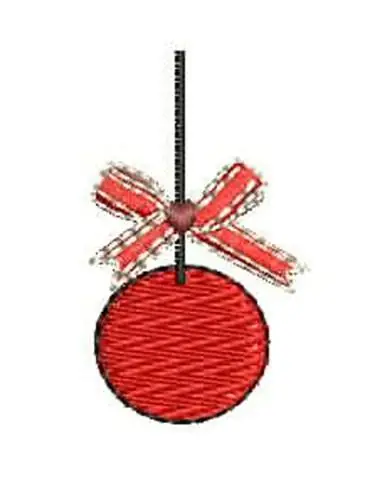 Xmas Ornament Embroidery Design Instant Buy