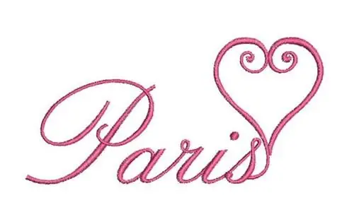 Paris Love Embroidery Design Deal