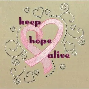 Fast Shipping Keep Hope Alive - Embroidery Collection