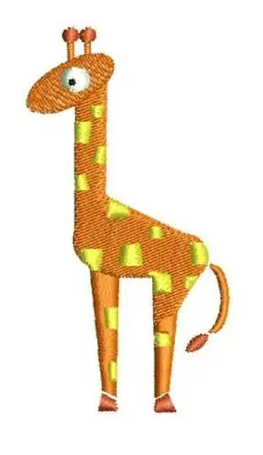 Giraffe Embroidery Design Express Delivery