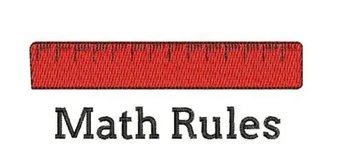 Math Rules Embroidery Design Mega Sale