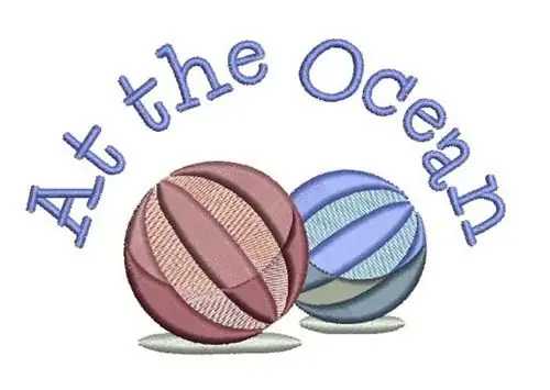 At The Ocean Embroidery Design While Supplies Last