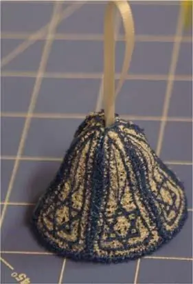 Crafted 3D Christmas Bells Embroidery Project