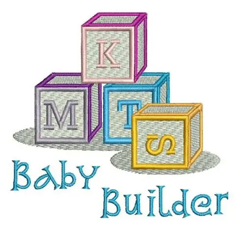 Baby Builder Embroidery Design Luxury