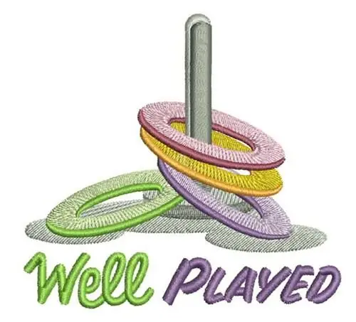 Buy Today Well Played Embroidery Design