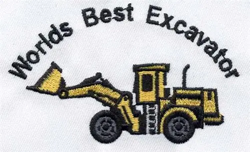Secure Checkout Best Excavator Embroidery Design