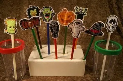 Sale Halloween Pencil and Straw Toppers Embroidery Project