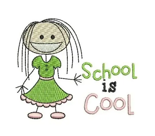 School Is Cool Embroidery Design Money Back Guarantee
