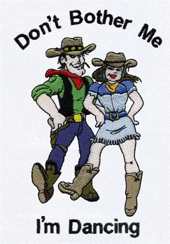 No Minimum Order Line Dancing Embroidery Design