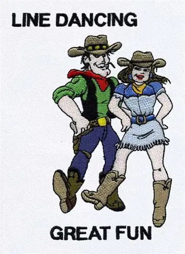 Fan Favorite Line Dancing Embroidery Design